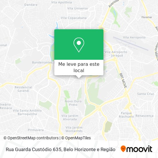 Rua Guarda Custódio 635 mapa