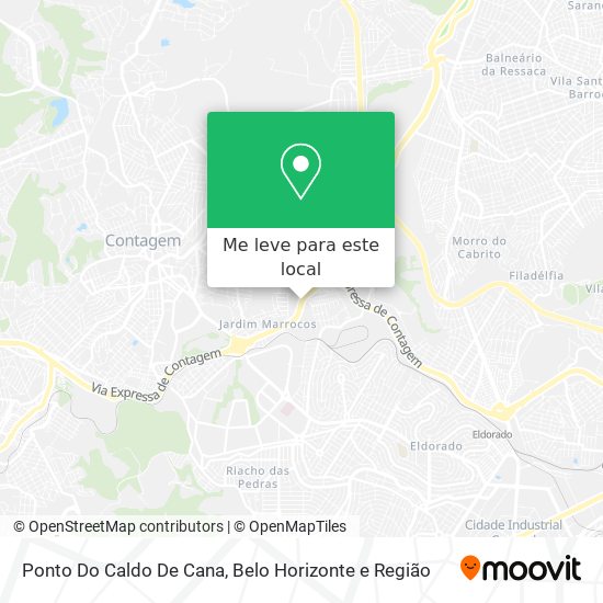Ponto Do Caldo De Cana mapa