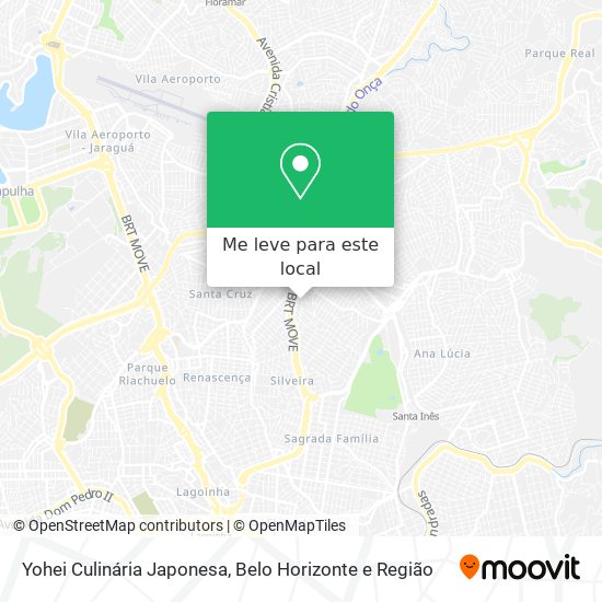 Yohei Culinária Japonesa mapa