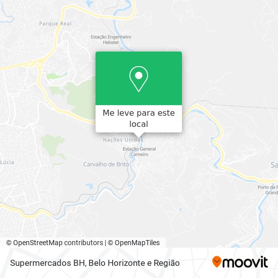 Supermercados BH mapa