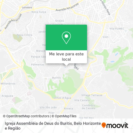 Igreja Assembléia de Deus do Buritis mapa