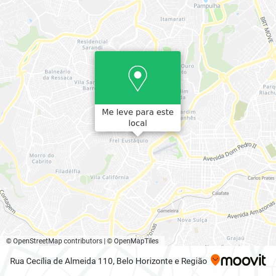 Rua Cecília de Almeida 110 mapa