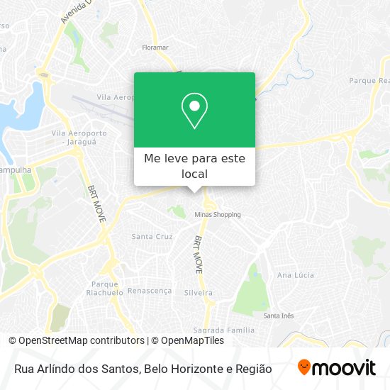 Rua Arlíndo dos Santos mapa