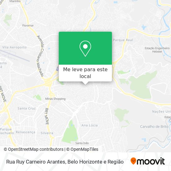 Rua Ruy Carneiro Arantes mapa