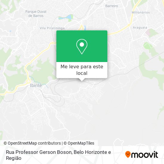 Rua Professor Gerson Boson mapa