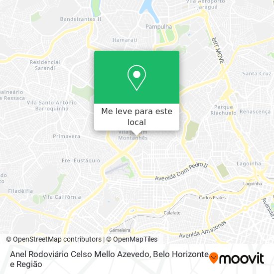 Anel Rodoviário Celso Mello Azevedo mapa