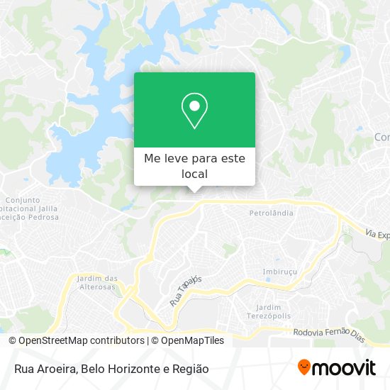 Rua Aroeira mapa