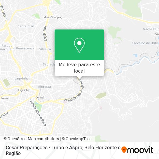 César Preparações - Turbo e Aspro mapa