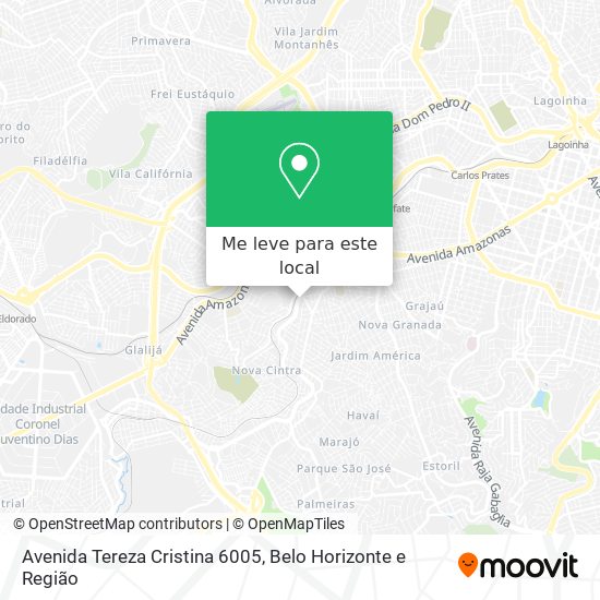 Avenida Tereza Cristina 6005 mapa