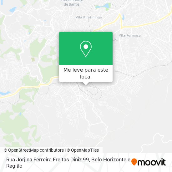 Rua Jorjina Ferreira Freitas Diniz 99 mapa