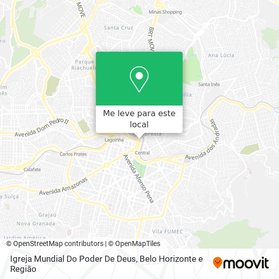 Igreja Mundial Do Poder De Deus mapa
