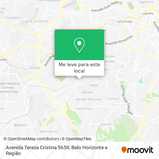 Avenida Tereza Cristina 5650 mapa