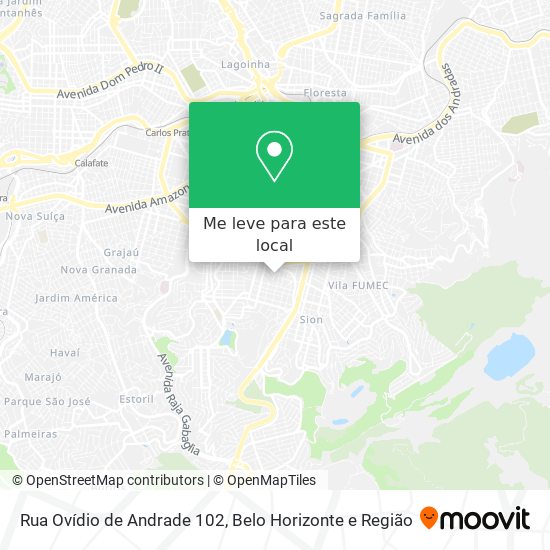 Rua Ovídio de Andrade 102 mapa