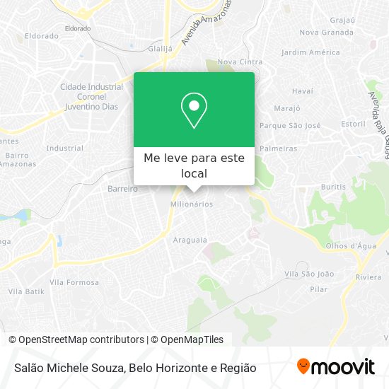 Salão Michele Souza mapa
