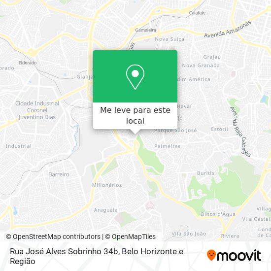 Rua José Alves Sobrinho 34b mapa