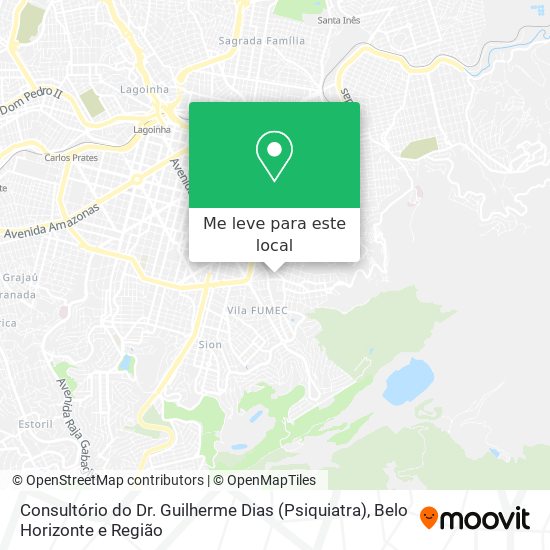 Consultório do Dr. Guilherme Dias (Psiquiatra) mapa