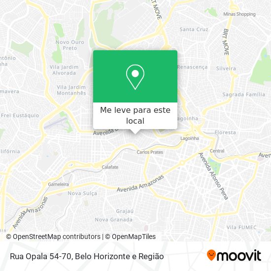 Rua Opala 54-70 mapa
