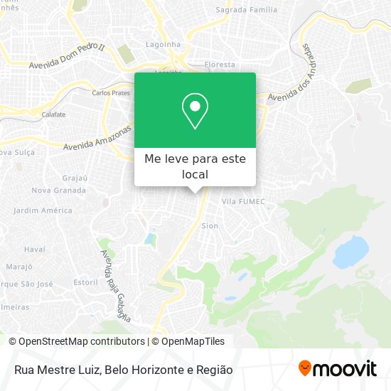 Rua Mestre Luiz mapa