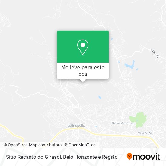 Sítio Recanto do Girasol mapa