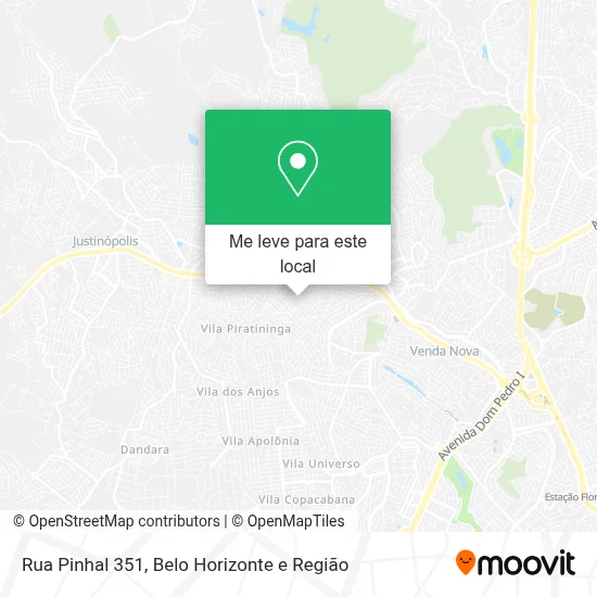 Rua Pinhal 351 mapa