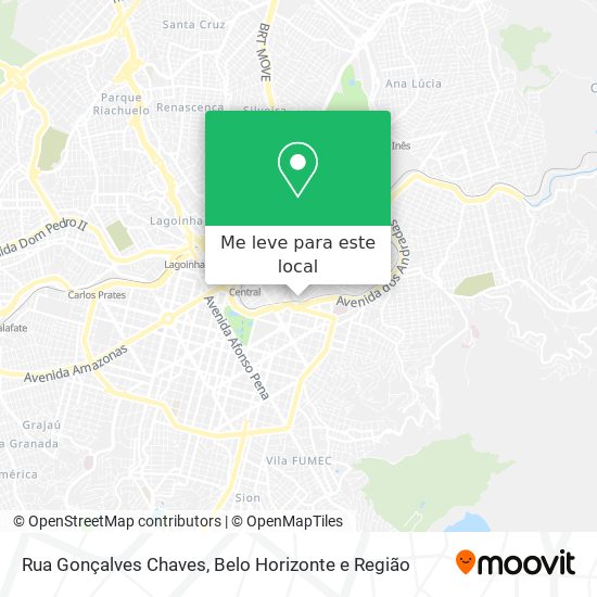 Rua Gonçalves Chaves mapa