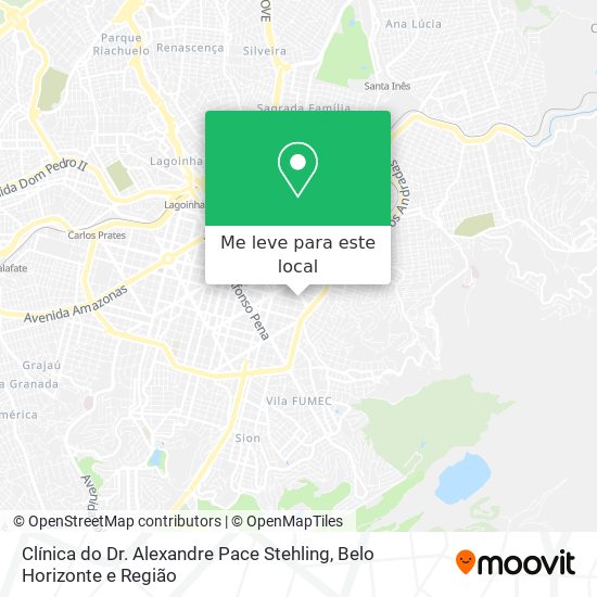 Clínica do Dr. Alexandre Pace Stehling mapa