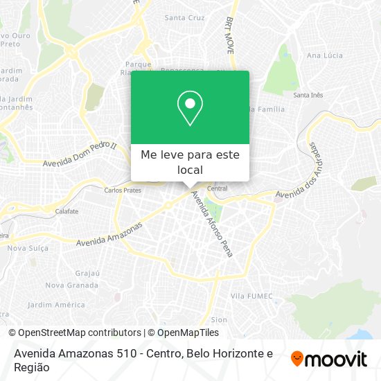 Avenida Amazonas 510 - Centro mapa