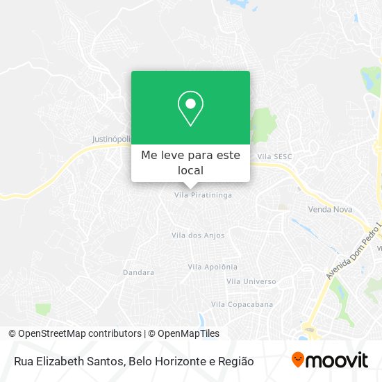 Rua Elizabeth Santos mapa