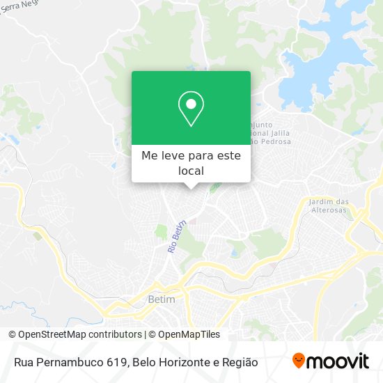 Rua Pernambuco 619 mapa