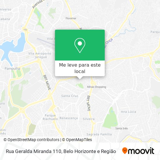 Rua Geralda Miranda 110 mapa