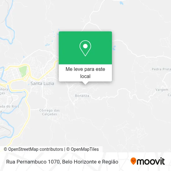 Rua Pernambuco 1070 mapa