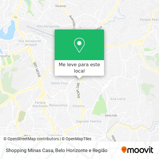 Shopping Minas Casa mapa