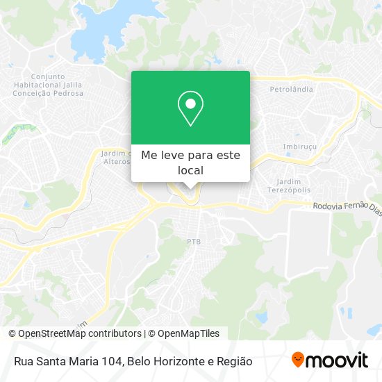 Rua Santa Maria 104 mapa