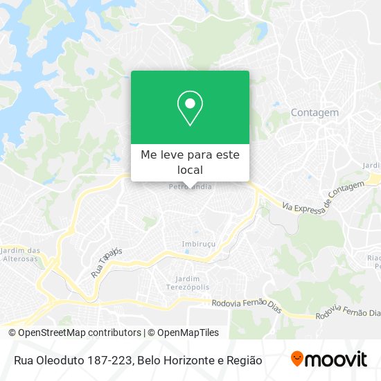 Rua Oleoduto 187-223 mapa