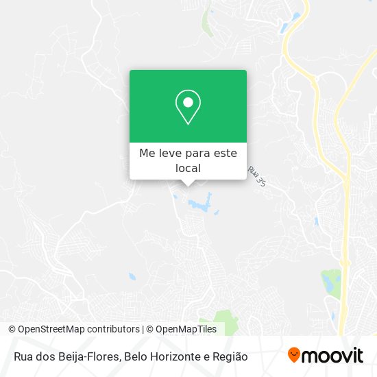 Rua dos Beija-Flores mapa