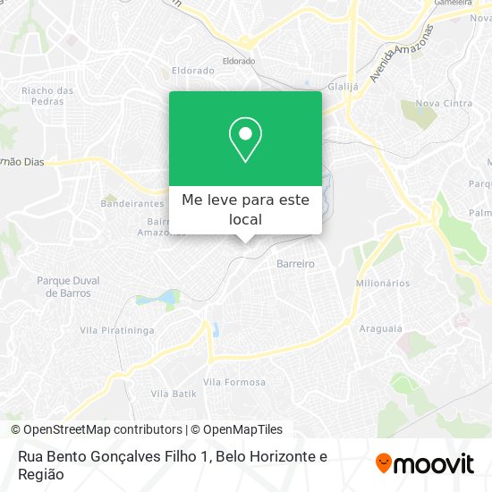 Rua Bento Gonçalves Filho 1 mapa