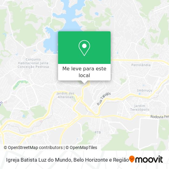 Igreja Batista Luz do Mundo mapa