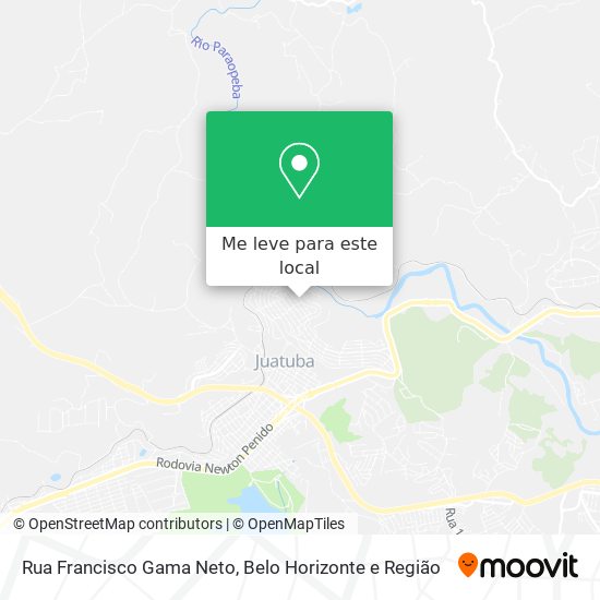Rua Francisco Gama Neto mapa