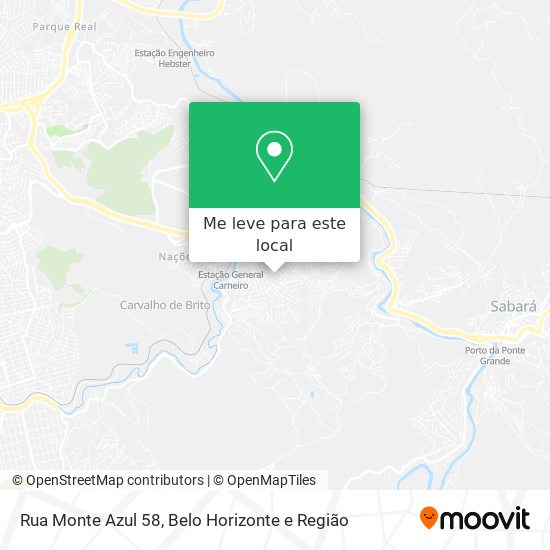 Rua Monte Azul 58 mapa