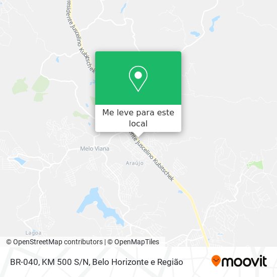 BR-040, KM 500 S/N mapa