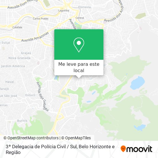 3ª Delegacia de Polícia Civil / Sul mapa