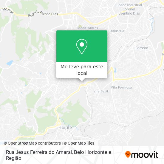 Rua Jesus Ferreira do Amaral mapa