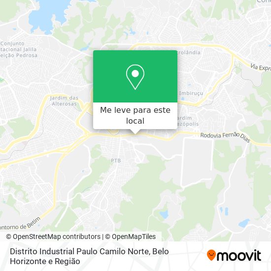 Distrito Industrial Paulo Camilo Norte mapa