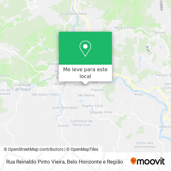 Rua Reinaldo Pinto Vieira mapa