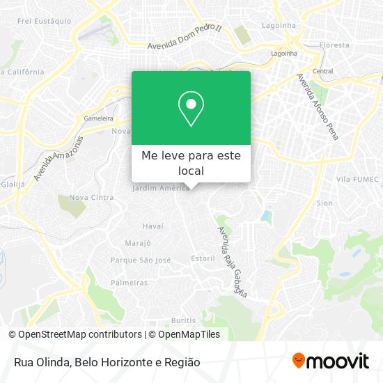 Rua Olinda mapa