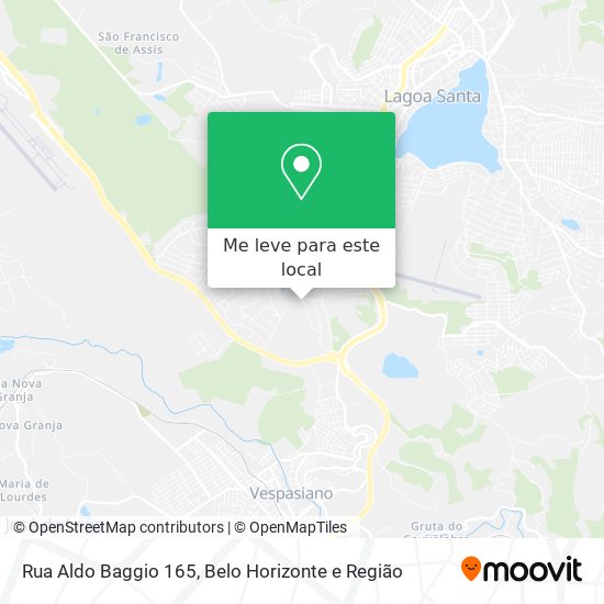 Rua Aldo Baggio 165 mapa