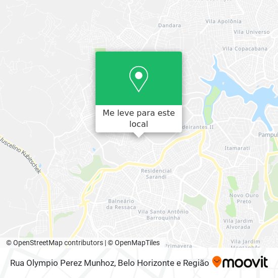 Rua Olympio Perez Munhoz mapa