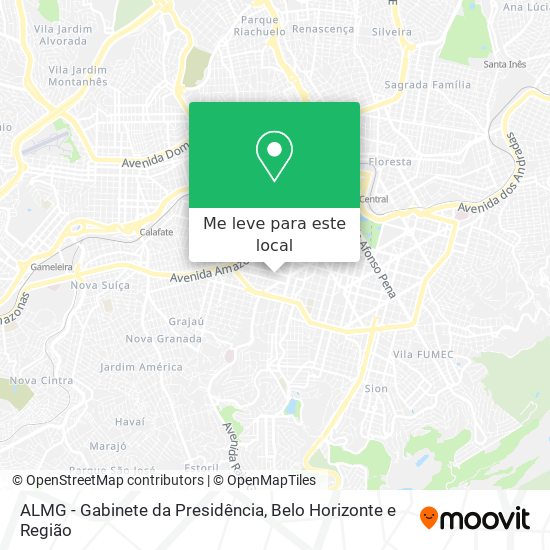 ALMG - Gabinete da Presidência mapa