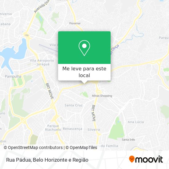 Rua Pádua mapa