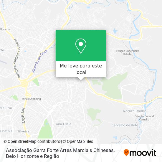 Associação Garra Forte Artes Marciais Chinesas mapa
